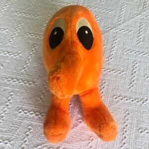 VTG 1983 Kenner Q-Bert Plush Vintage Arcade Video Game Stuffed Toy Squeaker Nose